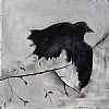 CROW TAKES FLIGHT by Jeff Adams at Ross's Online Art Auctions