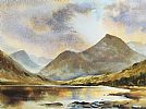 IRISH LOUGH WITH DISTANT MOUNTAINS by Irish School at Ross's Online Art Auctions