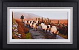 DRIVING SHEEP by Keith Glasgow at Ross's Online Art Auctions