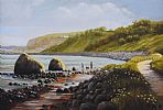 ON THE ANTRIM COAST by Keith Glasgow at Ross's Online Art Auctions