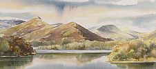 MOUNTAIN REFLECTIONS ON THE LOUGH by Brian Eden at Ross's Online Art Auctions