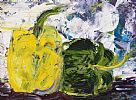 TWO PEPPERS by Lynda Cookson at Ross's Online Art Auctions