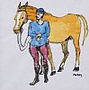 HORSE & JOCKEY by Brian Merry at Ross's Online Art Auctions