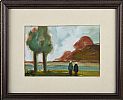 TREES & FIGURES BY A RIVER by Markey Robinson at Ross's Online Art Auctions