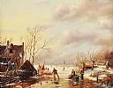THE FROZEN LAKE by T. Ernest at Ross's Online Art Auctions
