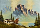 ALPINE LAKE by Austrian School at Ross's Online Art Auctions