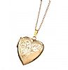 9CT GOLD HEART LOCKET & CHAIN
 at Ross's Online Art Auctions