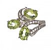 STERLING SILVER PERIDOT RING at Ross's Online Art Auctions