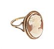 9CT GOLD CAMEO RING
 at Ross's Online Art Auctions