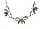 STERLING SILVER MARCASITE NECKLACE at Ross's Online Art Auctions