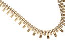 9CT GOLD FAN STYLE NECKLACE at Ross's Online Art Auctions