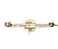9CT AND 15CT GOLD SEED PEARL BAR BROOCH at Ross's Online Art Auctions