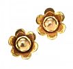 9CT GOLD FLORAL EARRINGS
 at Ross's Online Art Auctions