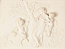 GILT FRAMED MARBLE PLAQUE at Ross's Online Art Auctions