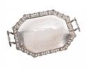 VICTORIAN SILVER PLATED TWO HANDLED TRAY at Ross's Online Art Auctions