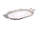 VICTORIAN SILVER PLATED TWO HANDLED TRAY at Ross's Online Art Auctions