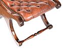 ANTIQUE LEATHER STOOL at Ross's Online Art Auctions