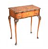 BURR WALNUT SIDE TABLE at Ross's Online Art Auctions