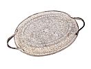 EMBOSSED SILVER ENTREE DISH & COVER at Ross's Online Art Auctions