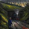 TRAIN SPOTTING by James Downie at Ross's Online Art Auctions
