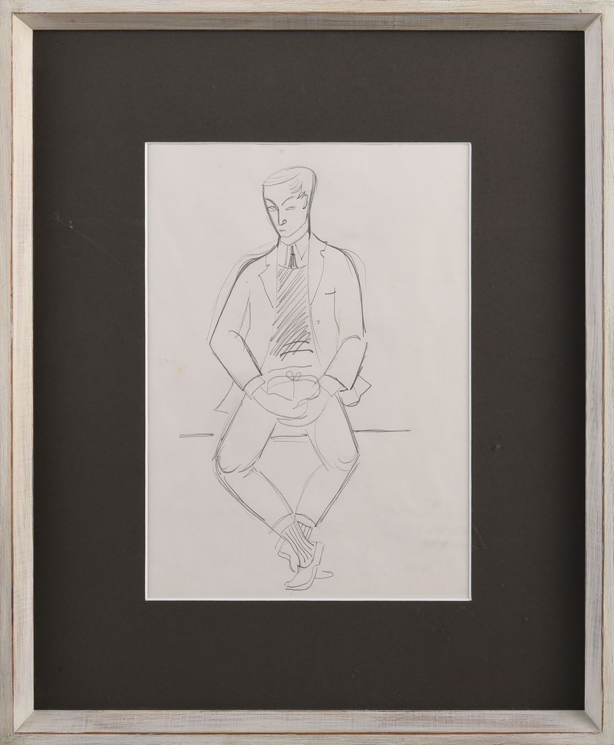 SEATED YOUTH by Father Jack P. Hanlon RHA at Ross's Online Art Auctions