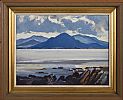 A WILD DAY WITH MOUNTAINS & SEA NEAR ACHILL by Anne Primrose Jury HRUA at Ross's Online Art Auctions