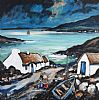 WEST OF IRELAND COTTAGES by Patrick Murphy at Ross's Online Art Auctions