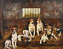 FOX HOUNDS by Stephen Clark at Ross's Online Art Auctions