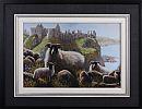 SHEEP NEAR DUNLUCE CASTLE by Keith Glasgow at Ross's Online Art Auctions