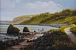 ON THE ANTRIM COAST by Keith Glasgow at Ross's Online Art Auctions