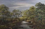 TREES BY THE RIVER by Elmo De W. Orr at Ross's Online Art Auctions