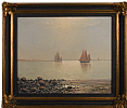 SAILING BOATS, EVENING by A.P. Staffelstein at Ross's Online Art Auctions