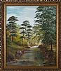 PINE TREES BY THE RIVER by Elmo De W. Orr at Ross's Online Art Auctions