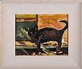 BLACK CAT by Irish School at Ross's Online Art Auctions