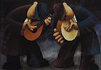 TWO MUSICIANS by George Callaghan at Ross's Online Art Auctions