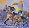 RACING AT HARLAND & WOLFF, BELFAST by Sean Lorinyenko at Ross's Online Art Auctions