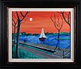 SAILING BY MOONLIGHT by John Ormsby at Ross's Online Art Auctions