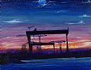 EVENING CRANES by Tali Yaffe at Ross's Online Art Auctions