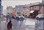 RAINY TOWN by Julia Roman at Ross's Online Art Auctions