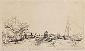 BRIDGE & YACHT by A. Rembrandt at Ross's Online Art Auctions