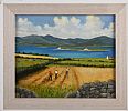 GATHERING HAY, COUNTY MAYO by Sean Loughrey at Ross's Online Art Auctions