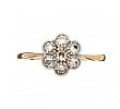 18CT GOLD MARCASITE RING at Ross's Online Art Auctions