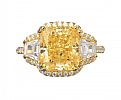 STERLING SILVER CITRINE COSTUME RING at Ross's Online Art Auctions