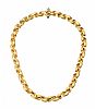 18CT GOLD NECKLACE WITH CABOCHON SAPPHIRE CLASP 
 at Ross's Online Art Auctions