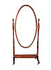 VICTORIAN MAHOGANY CHEVAL MIRROR at Ross's Online Art Auctions