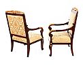 PAIR OF MAHOGANY ARMCHAIRS at Ross's Online Art Auctions