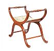 EDWARDIAN MAHOGANY CRADLE STOOL at Ross's Online Art Auctions