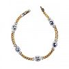 9CT GOLD SAPPHIRE AND DIAMOND BRACELET at Ross's Online Art Auctions