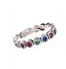 THOMAS SABO STERLING SILVER COLOURED STONE RING at Ross's Online Art Auctions