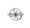 STERLING SILVER BLUE DIAMOND RING at Ross's Online Art Auctions